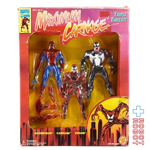トイビズ マキシマム・カーネイジ スパイダーマン & カーネイジ & ヴェノム アクションフィギュア 3体セット 箱入