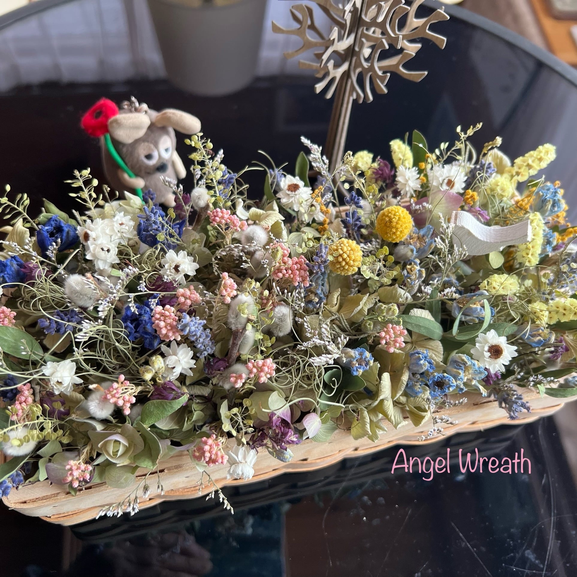 プロテア2束&スモークツリーの豪華ネイティブスワッグブーケ