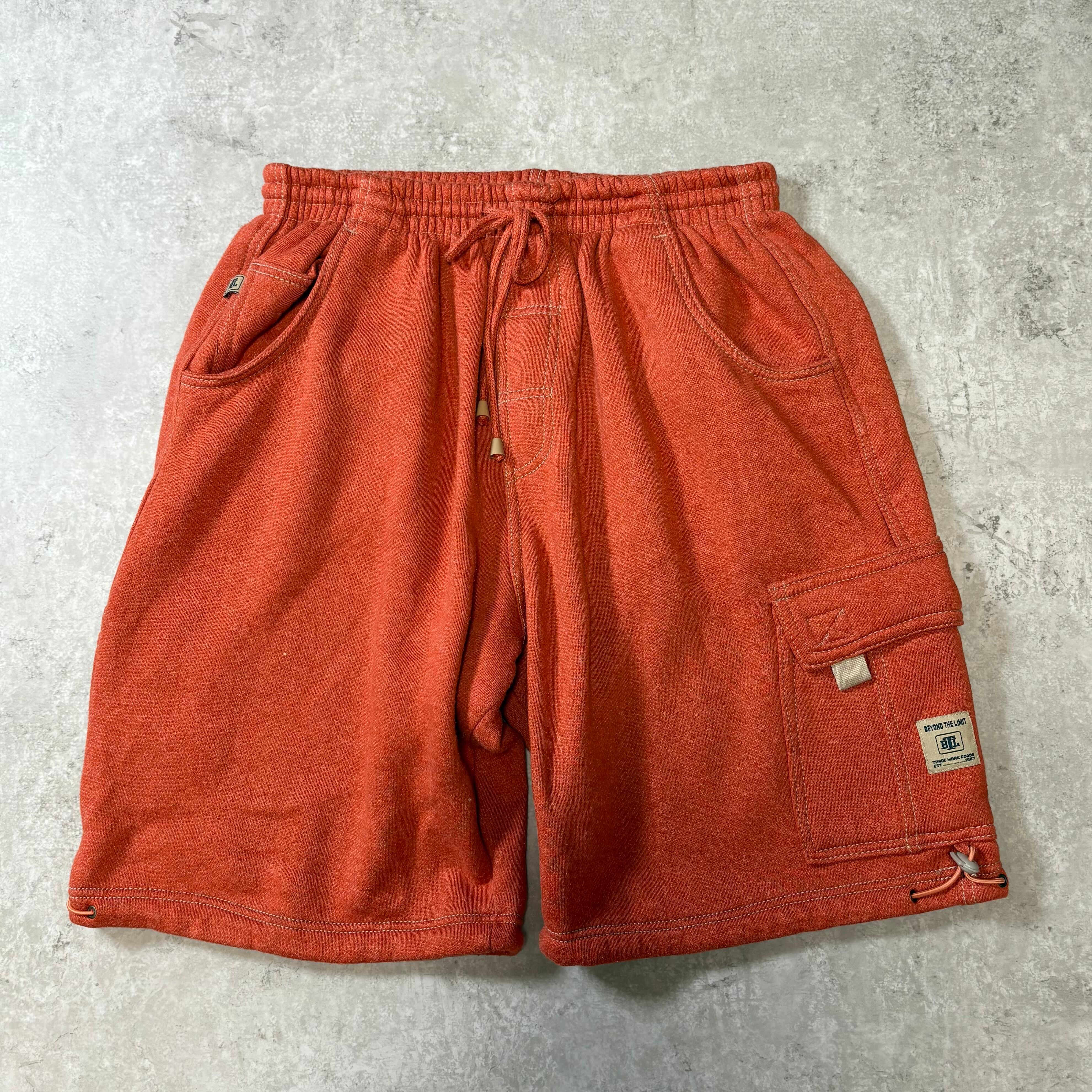 1990s~2000s "BEYOND THE LIMIT" Sweat Cargo Shorts