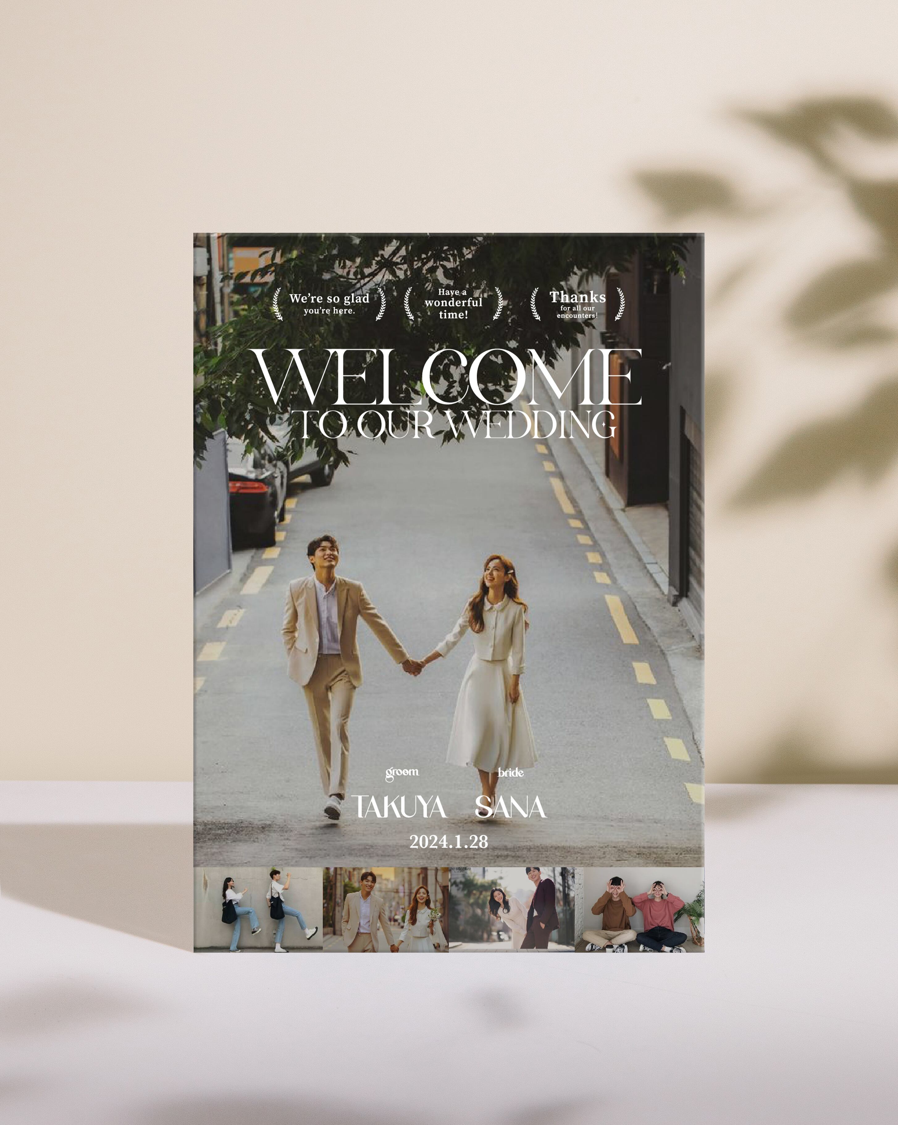 映画風ウェルカムボード | wb18 | studio POPPY | 結婚式ペーパー