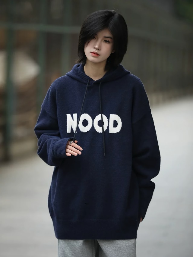 フロントロゴニットフーディー / Front Logo Knit Hoodie