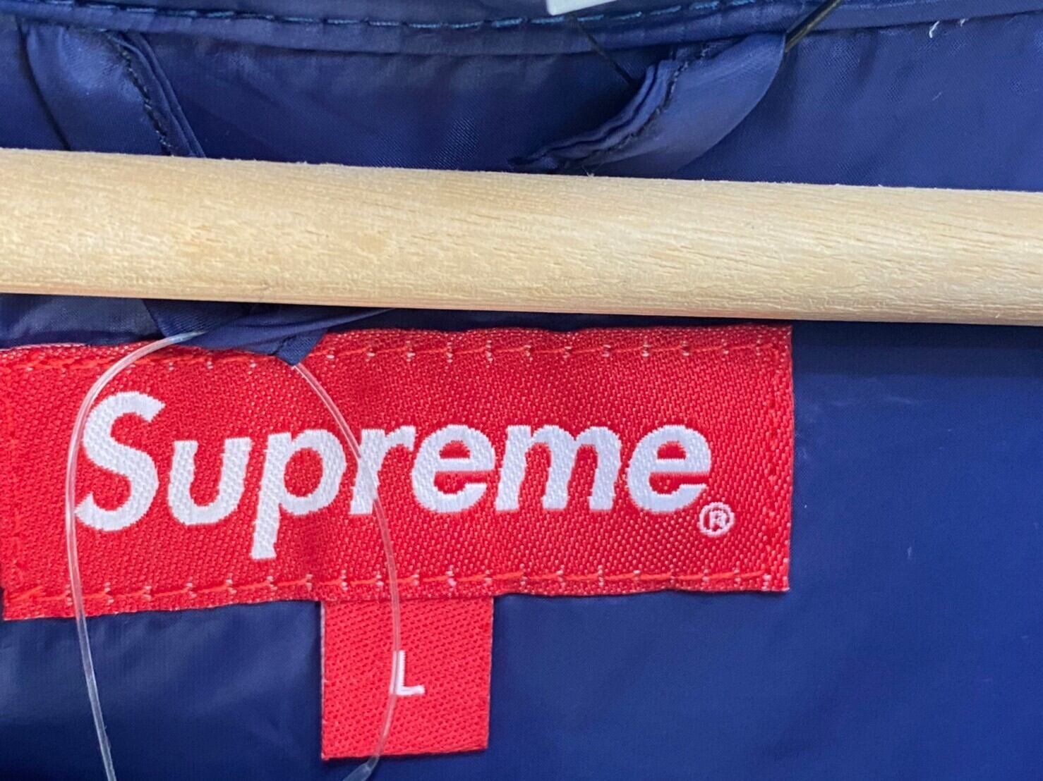 Supreme 22AW MICRO DOWN HALF ZIP HOODED PULLOVER BLUE Supreme 22AW MICRO DOWN HALF ZIP HOODED PULLOVER BLUE