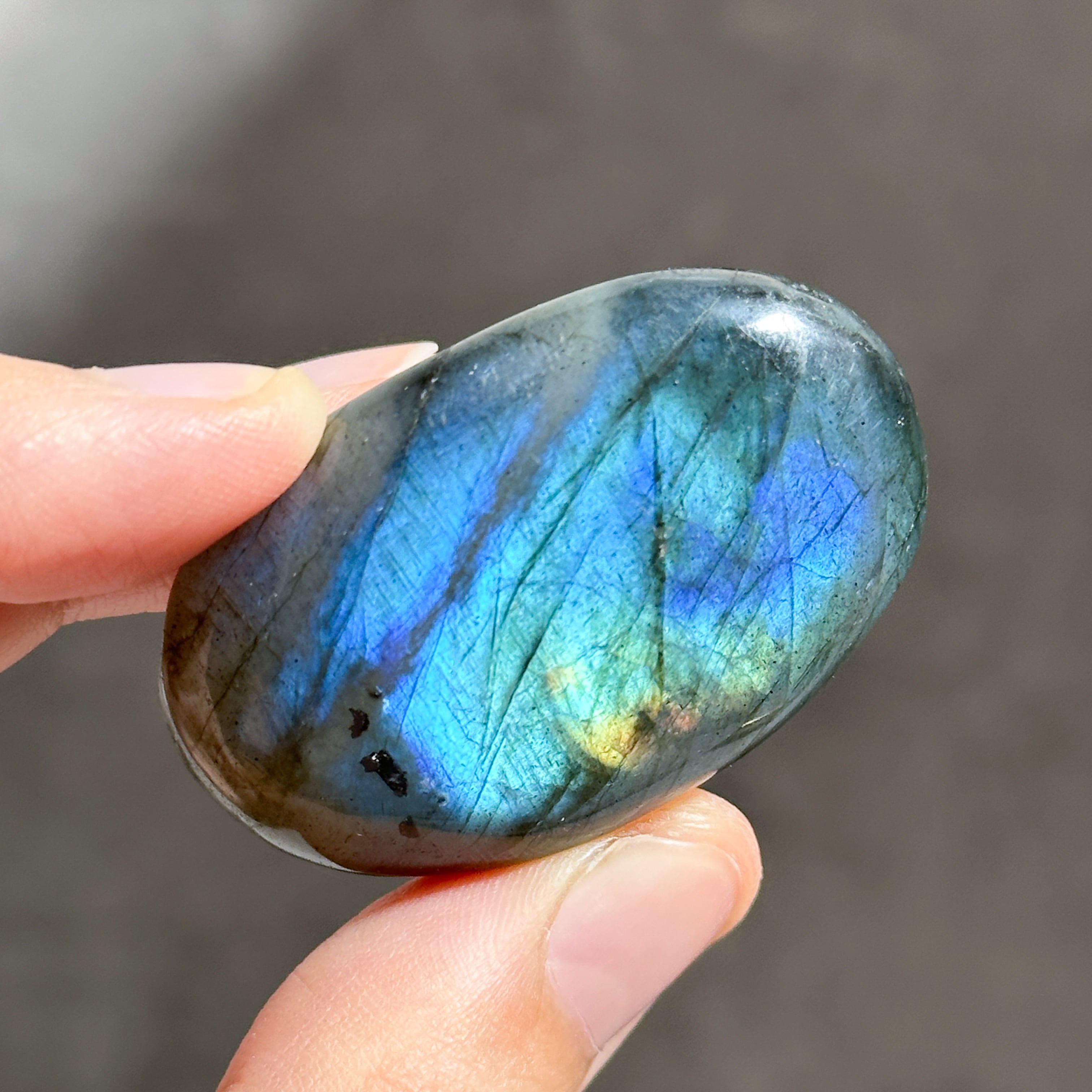 ラブラドライト パームストーン 21◇ Labradorite ◇天然石・鉱物