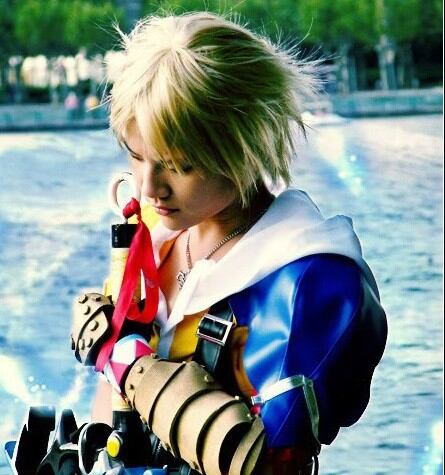 W859 ファイナルファンタジーX ティーダ 風 コスチューム コスプレ