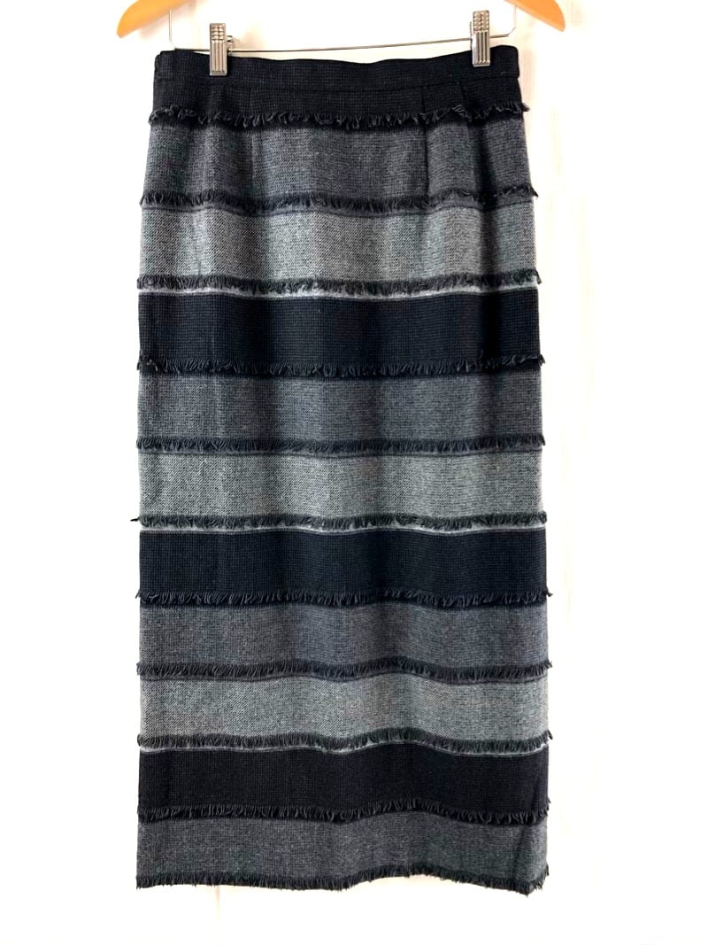 プリーツプリーズ スカート ブルー系グリーン厚手 PLEATS PLEASE ISSEY