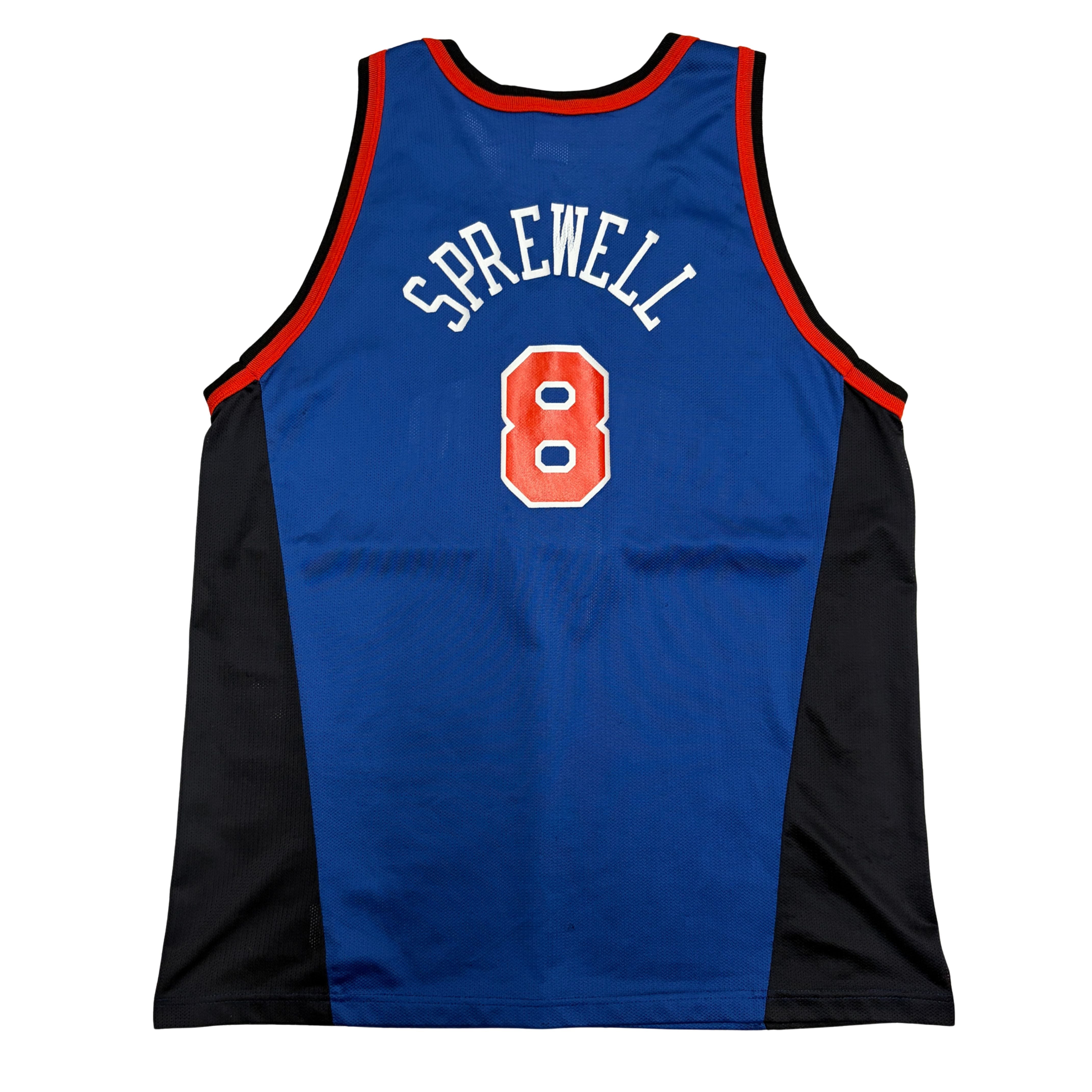 New York Knicks #8 Latrell Sprewell NBA Jersey | TOTAL -VINTAGE