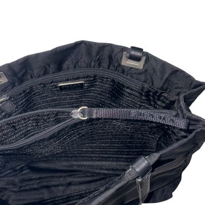 PRADA black nylon tote bag