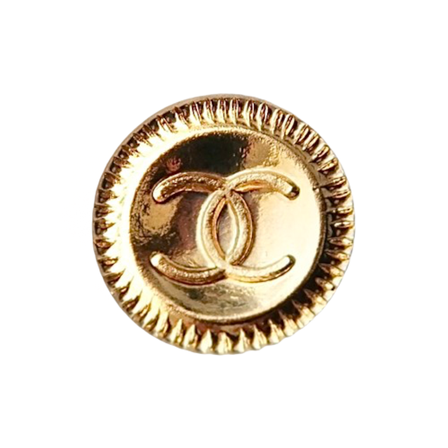 【VINTAGE CHANEL BUTTON】フレーム 凹ココマークボタン 18mm C-23061