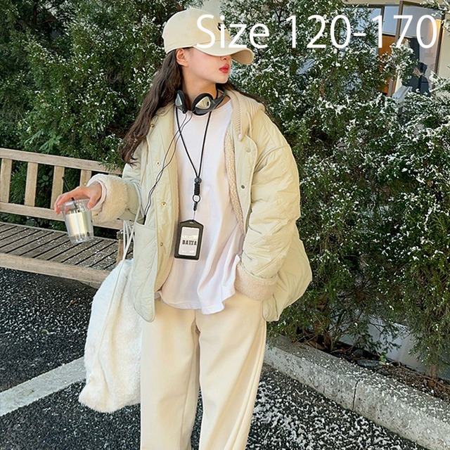 フード付きキルティングジャケット