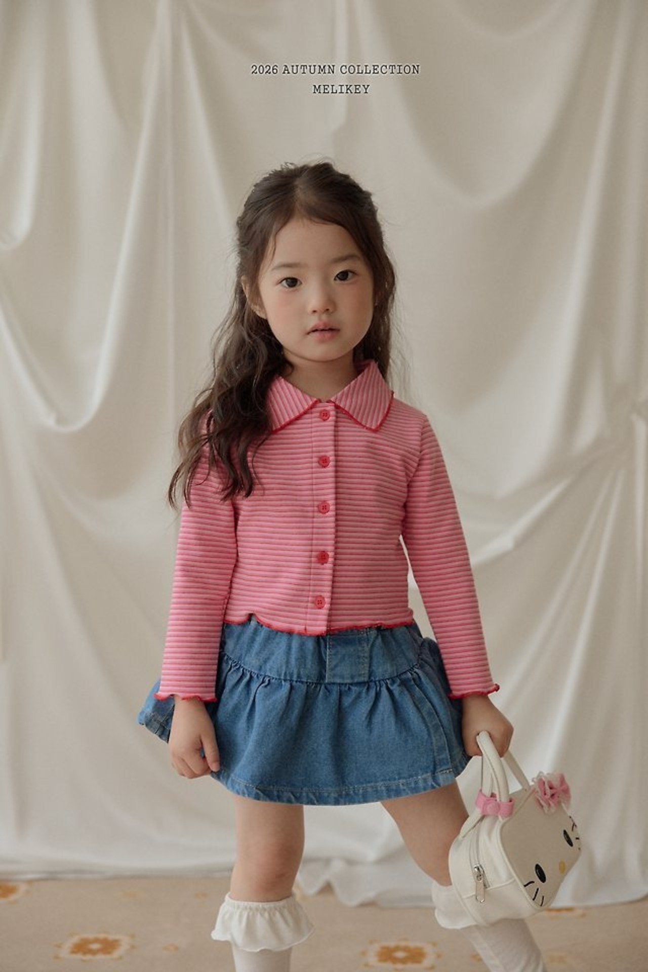 韓国子供服 / 26Autumn / 〖取寄〗Melikey / アイドルフリルショートパンツ / 女子服 *XS~JM*