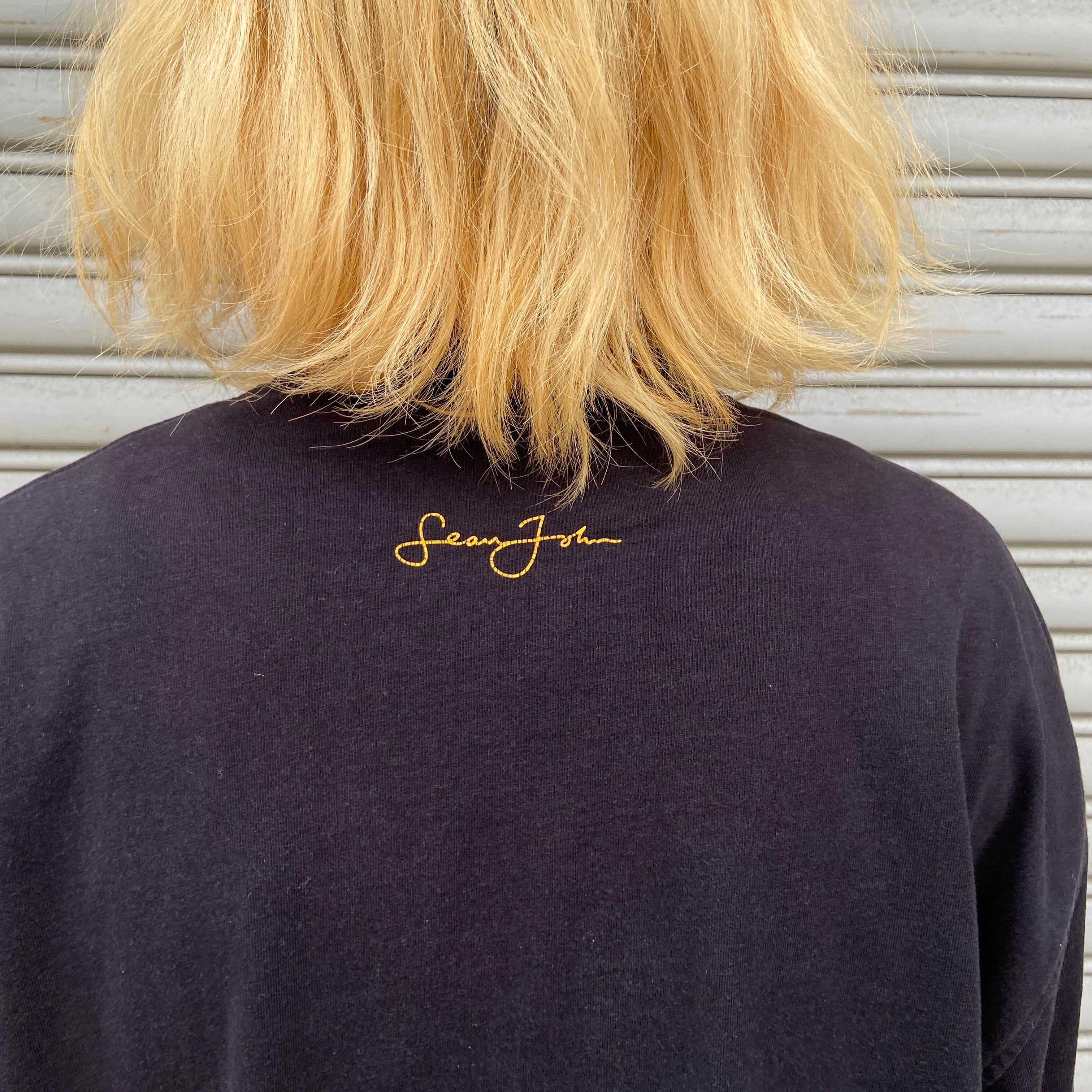 Sean John ショーンジョン 刺繍ブランドロゴロンT 黒 XL | 古着屋 Uan powered by BASE