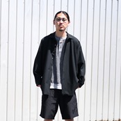 THEDAY(ザデイ） QUICK DRY STRETCH OPEN COLLAR SHIRTコーディネート