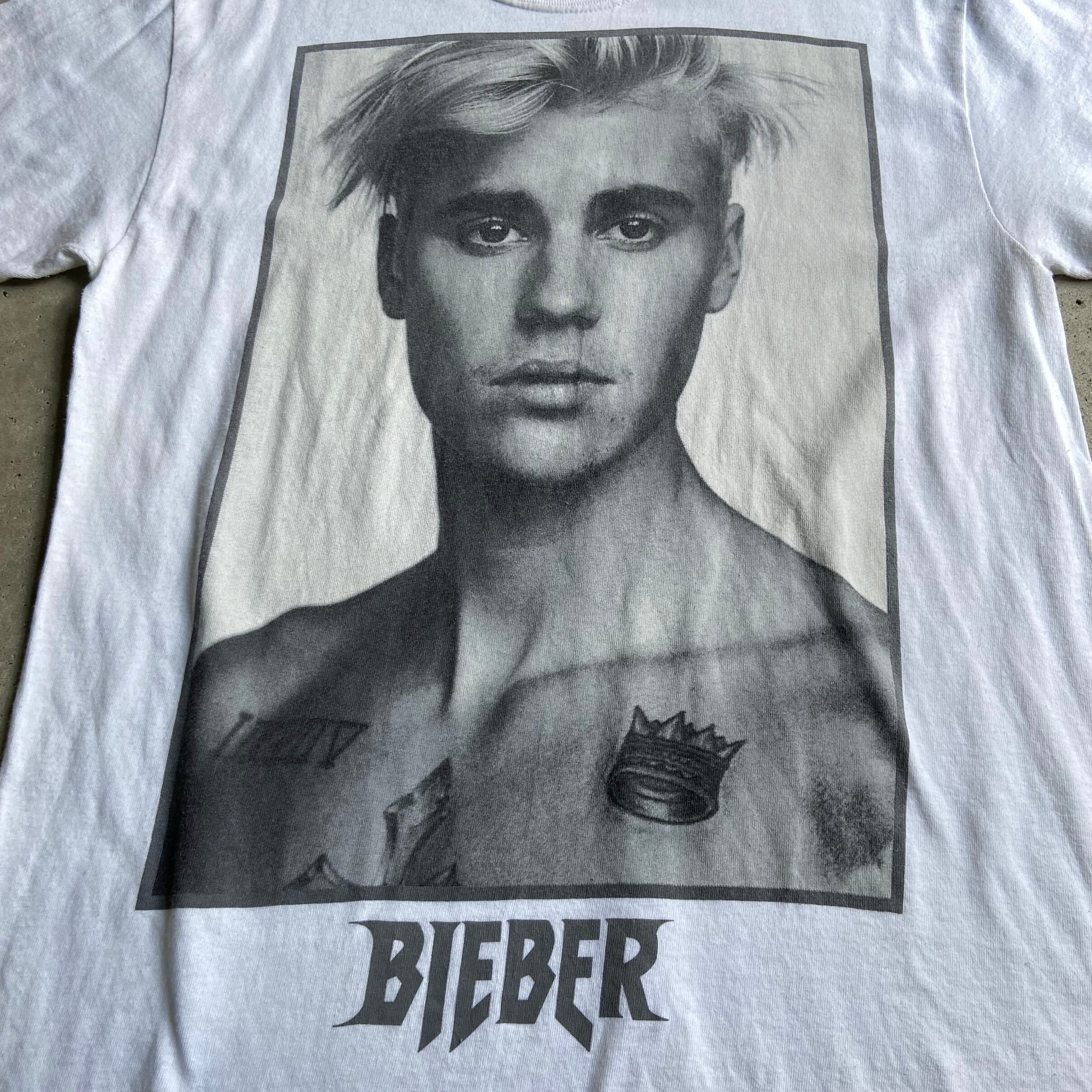 ジャスティン・ビーバー　Justin Bieber　長袖Tシャツ　ブラック　XL