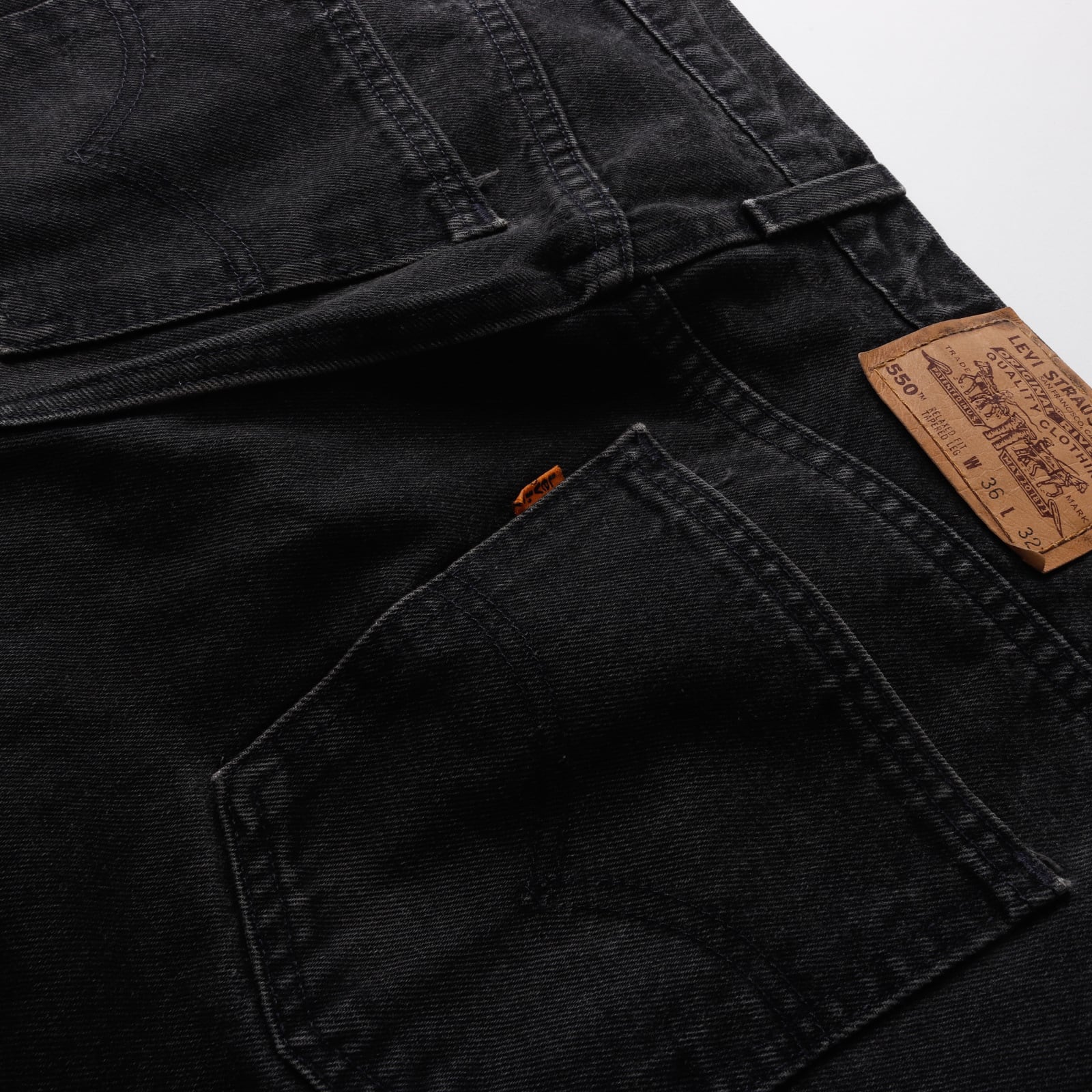 逸品】Vintage Levi's 550 ブラックデニム W36 オリジナル