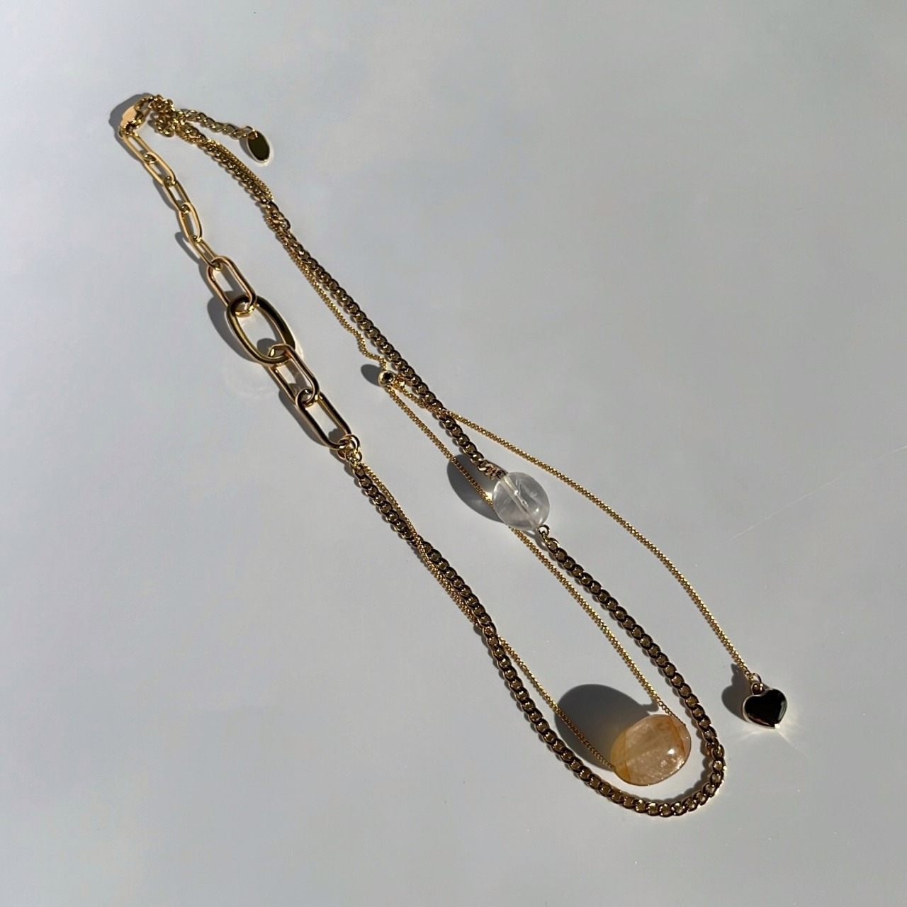 ヘマトイド ロングチェーンネックレス［GSN080］