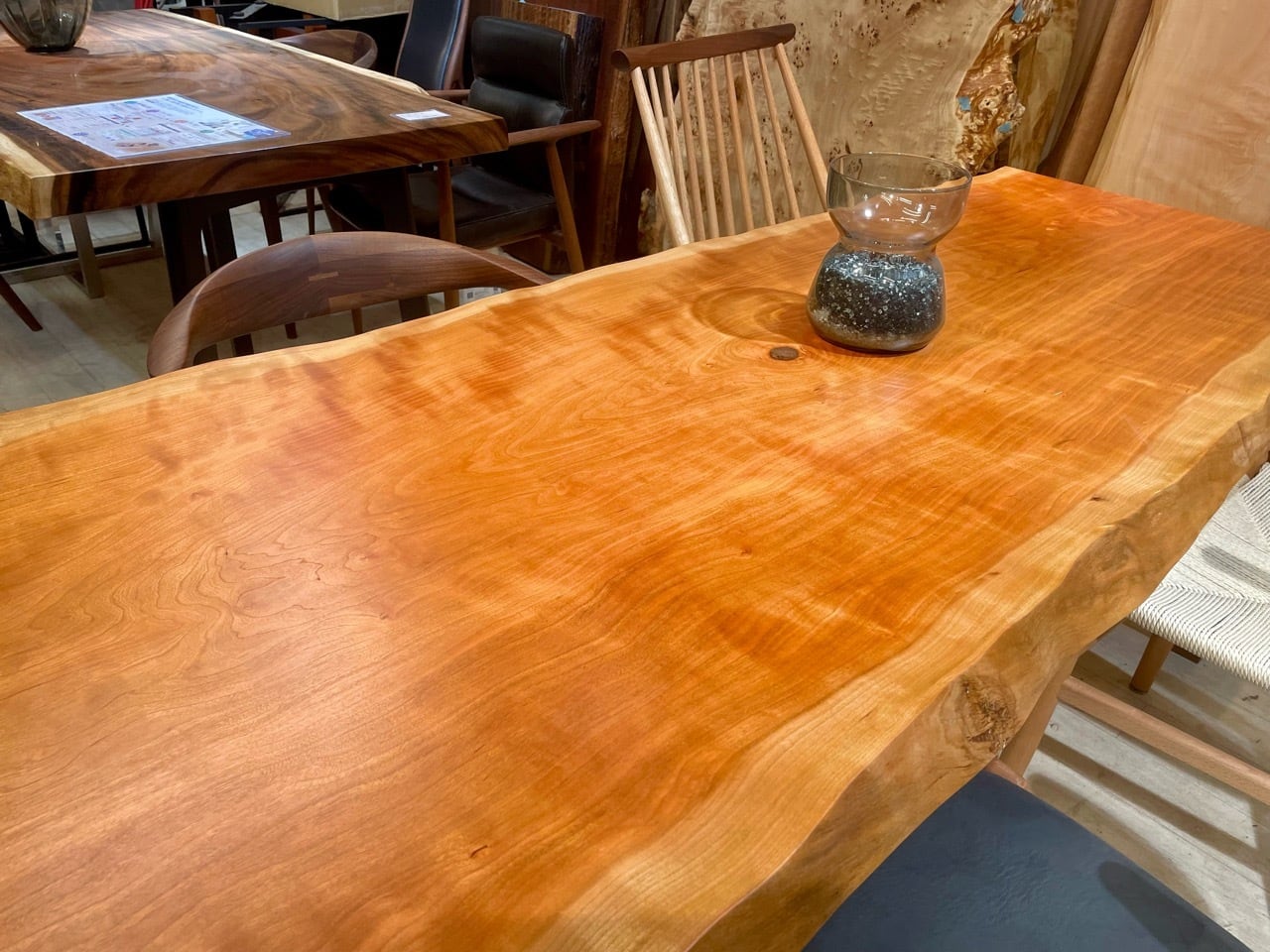 ≪浅草本店≫アメリカンブラックチェリー 杢 一枚板 1800×650 ≪浅草本店≫アメリカンブラックチェリー 杢 一枚板 1800×650