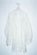 jun mikami -irish linen tacked sleeve blouse