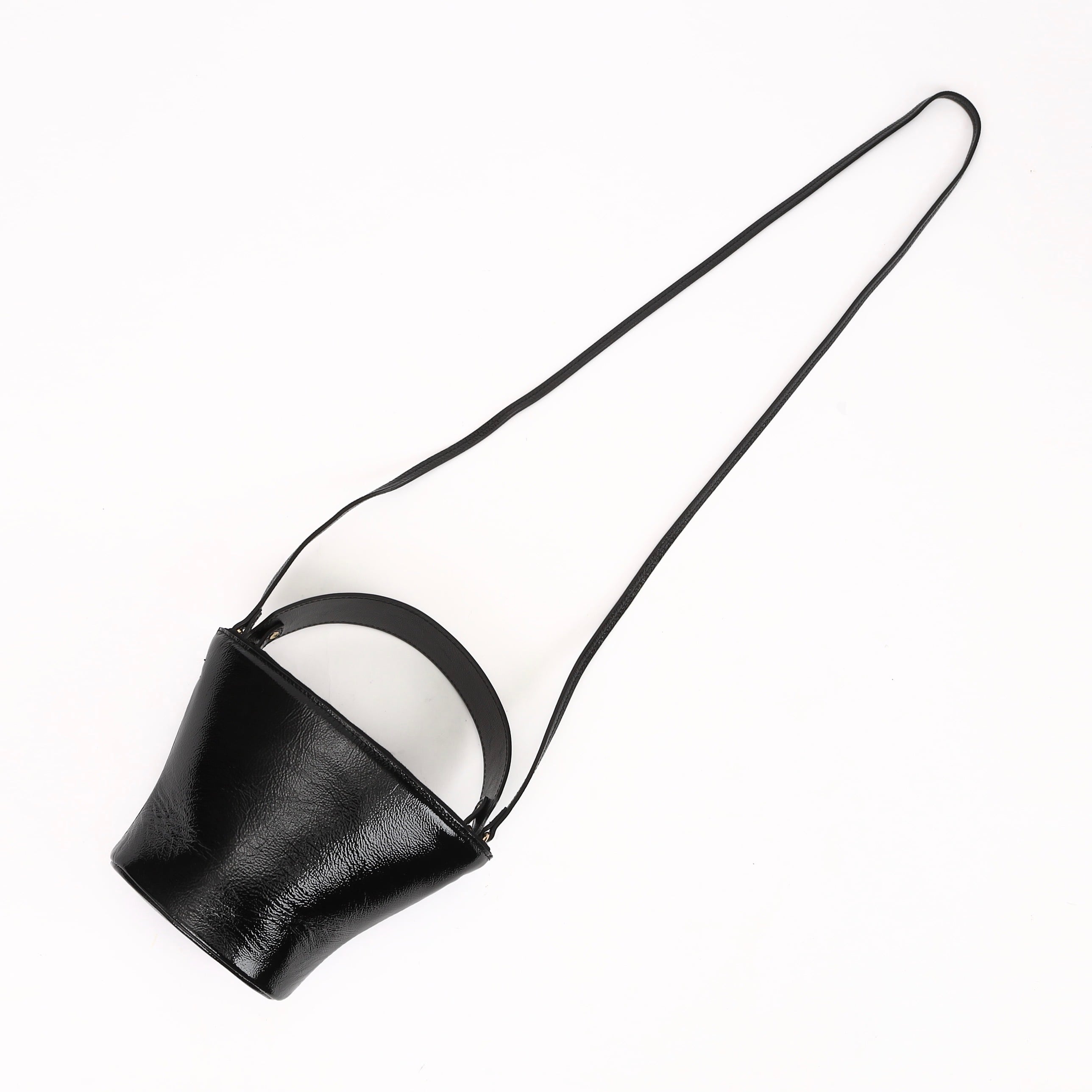 Pottery Bag/Patent Black | ayako