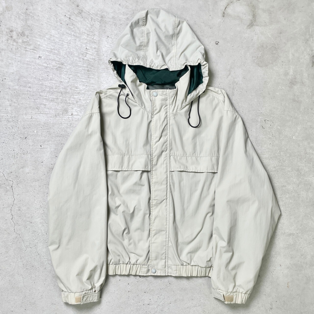 90年代 Eddie Bauer エディーバウアー ナイロンジャケット フード収納 