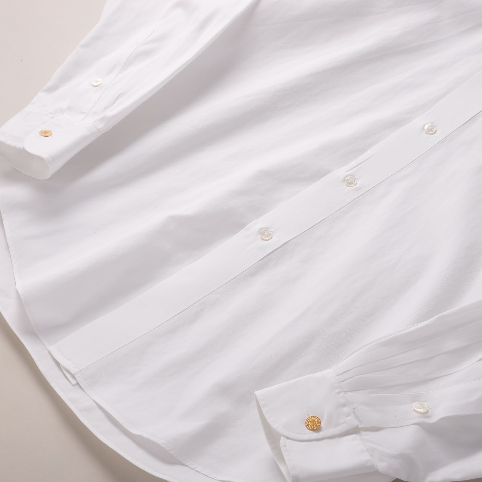 定価15万】HERMES special B.D. cotton shirt made in France mint