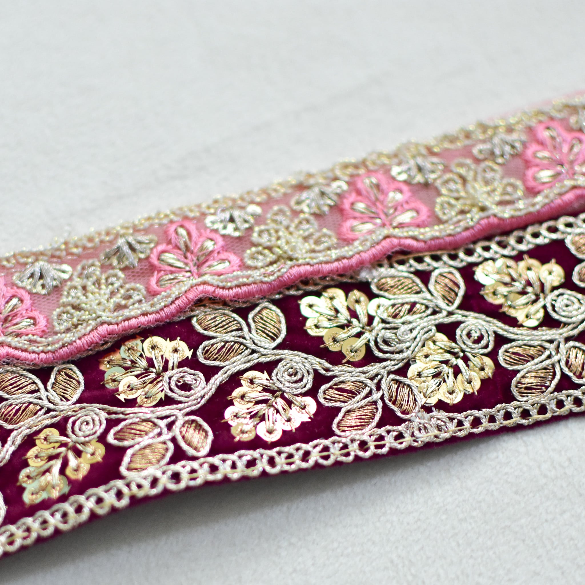 インドの刺繍リボン（お好きな柄を1メートル） | チェコガラスボタン