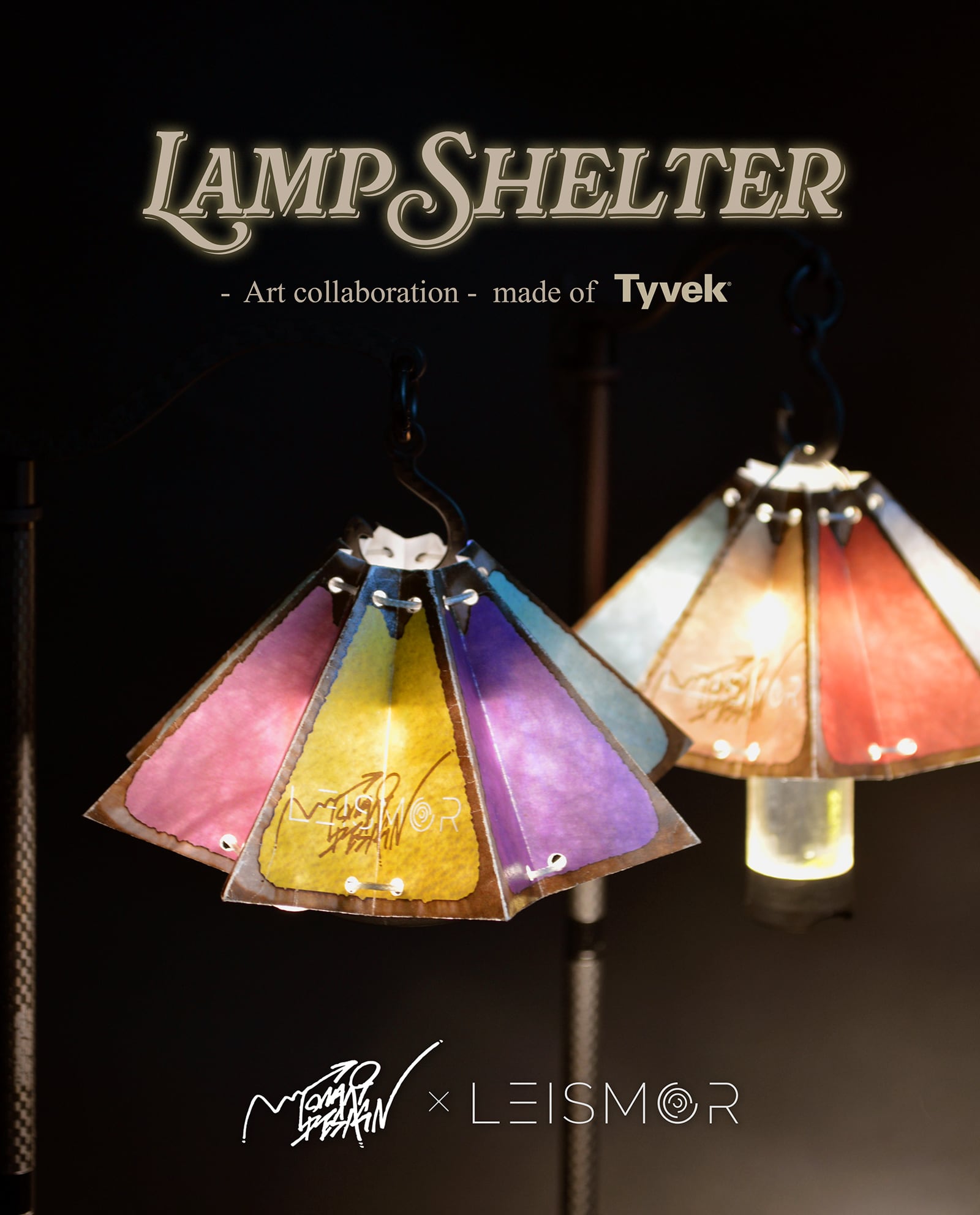 TONARI DESIGN × LEISMOR Lamp Shelter - Art collaboration - made of