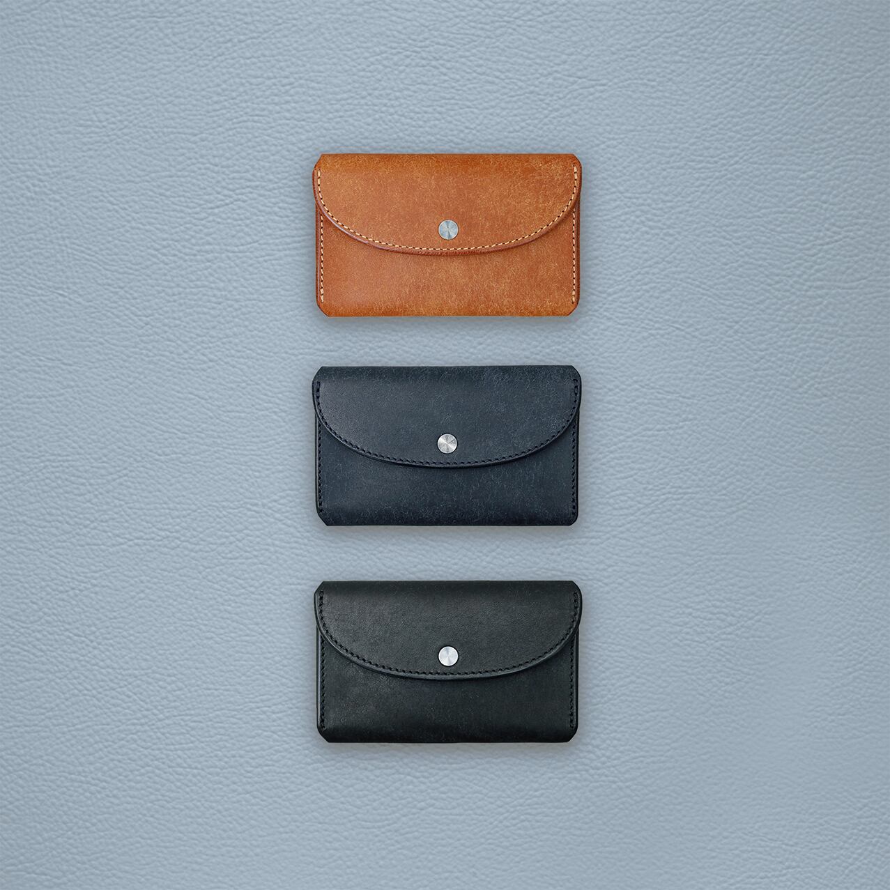 Iru×IKENOHATA GINKAWATEN PUEBLO LEATHER Iru×IKENOHATA GINKAWATEN】PUEBLO LEATHER COMPACT WALLET / 受注生産