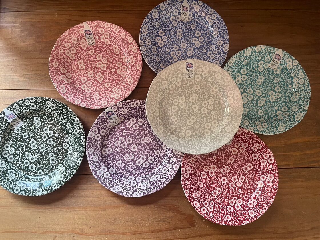 BURLEIGH CALICO COLOR PLATE バーレイキャリコ21.5cmカラープレート 