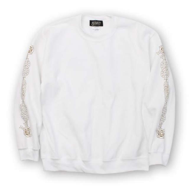 "THE CHRONIC" CREW NECK SWEAT #WHITE