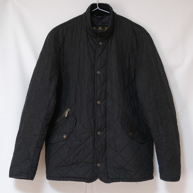 ”barbour” hineck quilting jacket / black