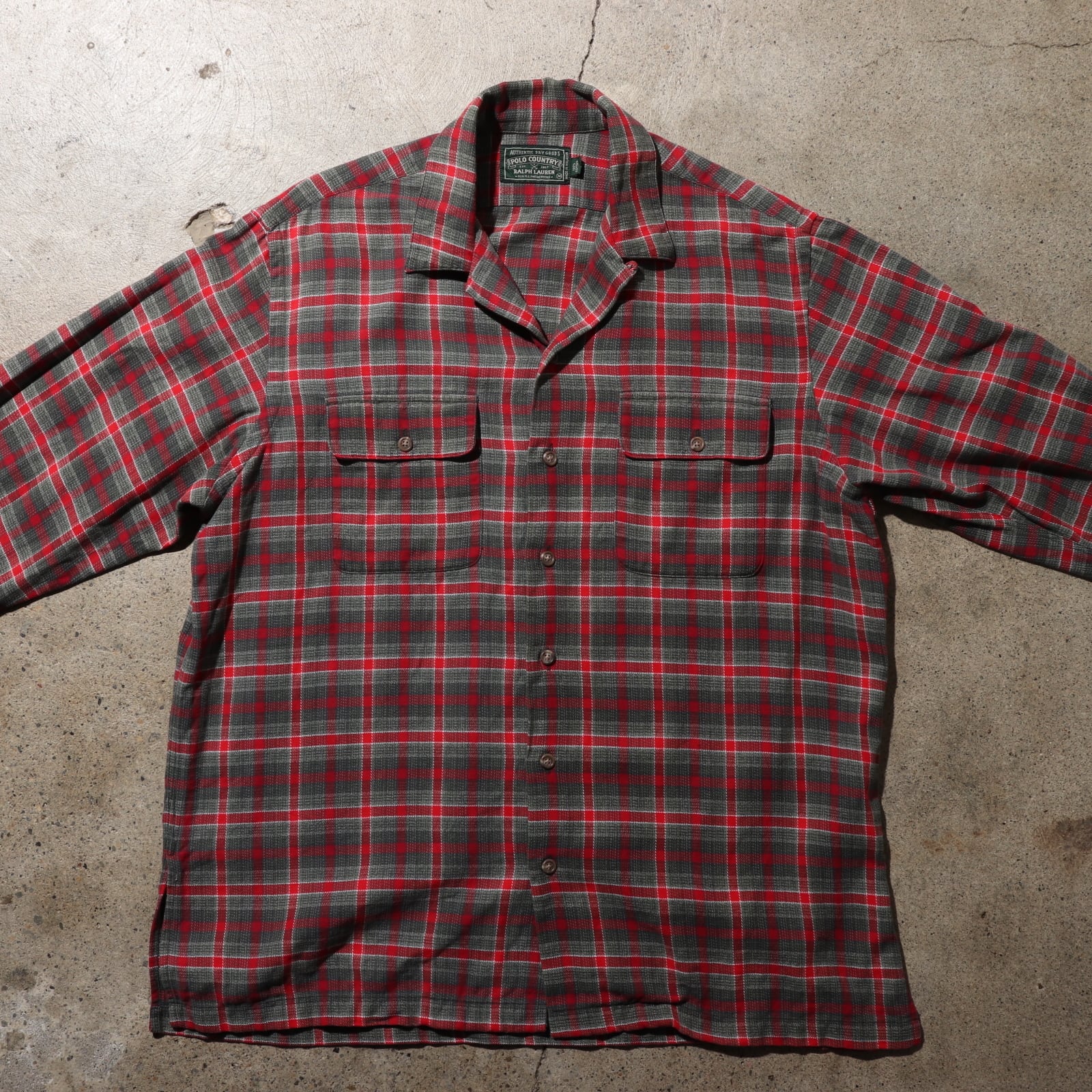 美品 M 90s Polo Country ポロカントリー ネルシャツ 開襟 | ENCOUNT 美品 M 90s Polo Country ポロカントリー ネルシャツ 開襟 | ENCOUNT