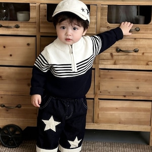 【BABY&KID】2026新作　ボーダーセーター