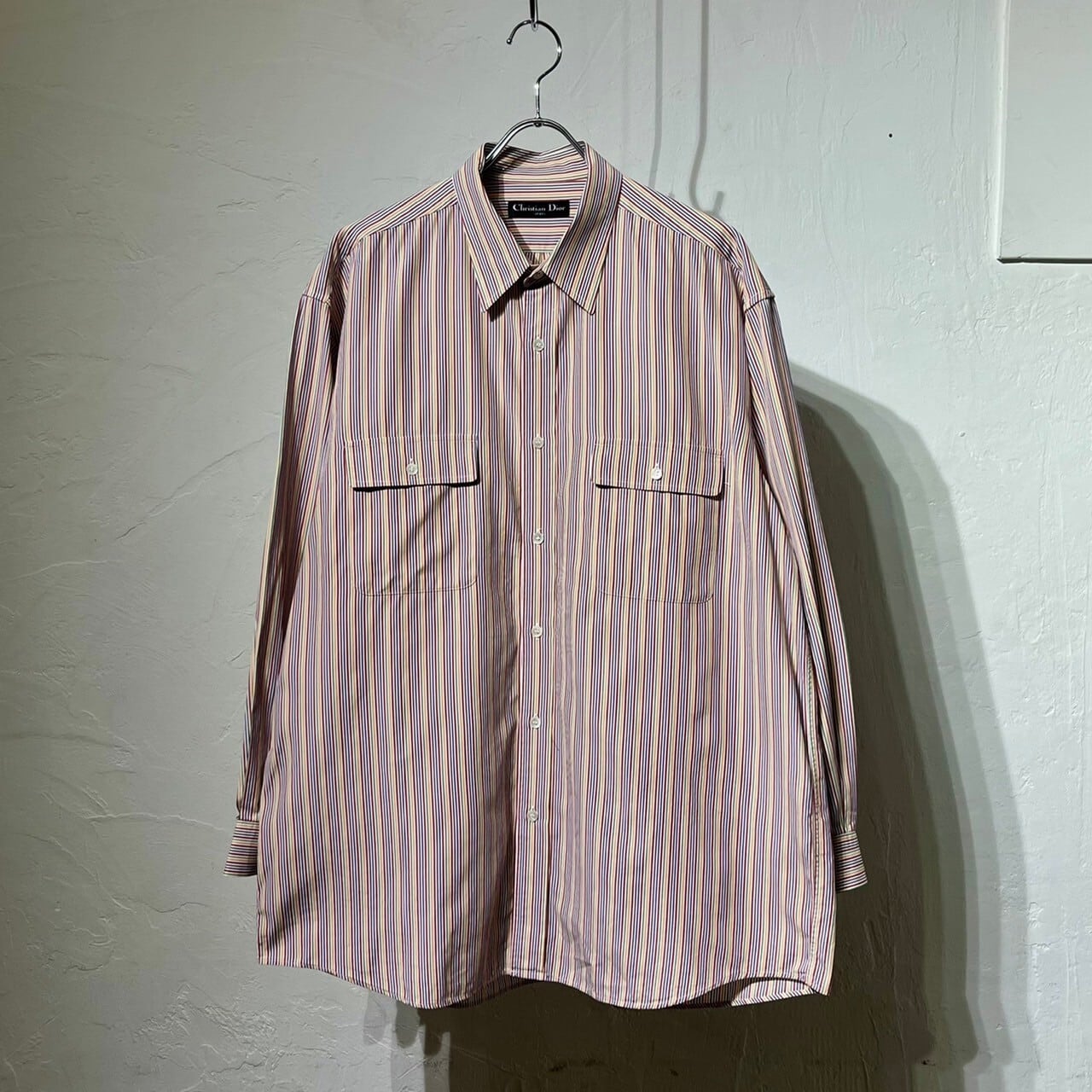 90s Cristian Dior Sports Colorful Striped Shirt | VOLAR