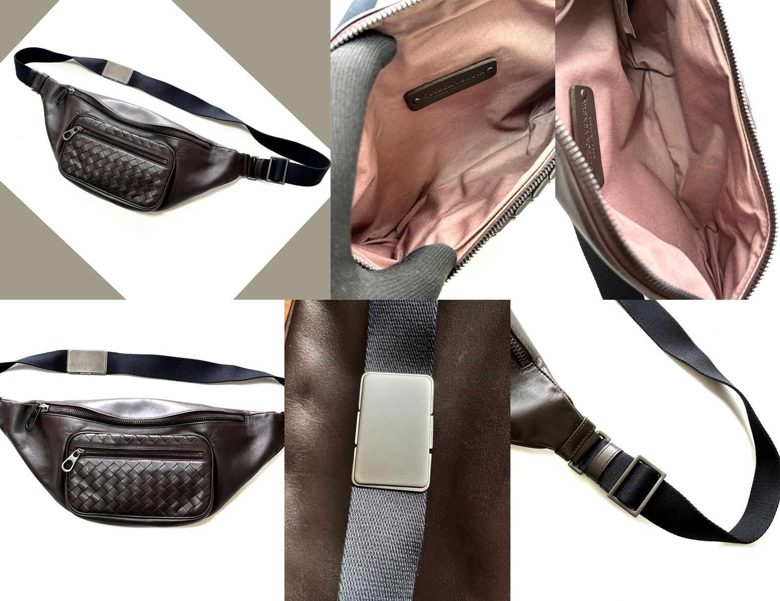 BOTTEGA VENETA ボッテガヴェネタ イントレチャートレザー クロス