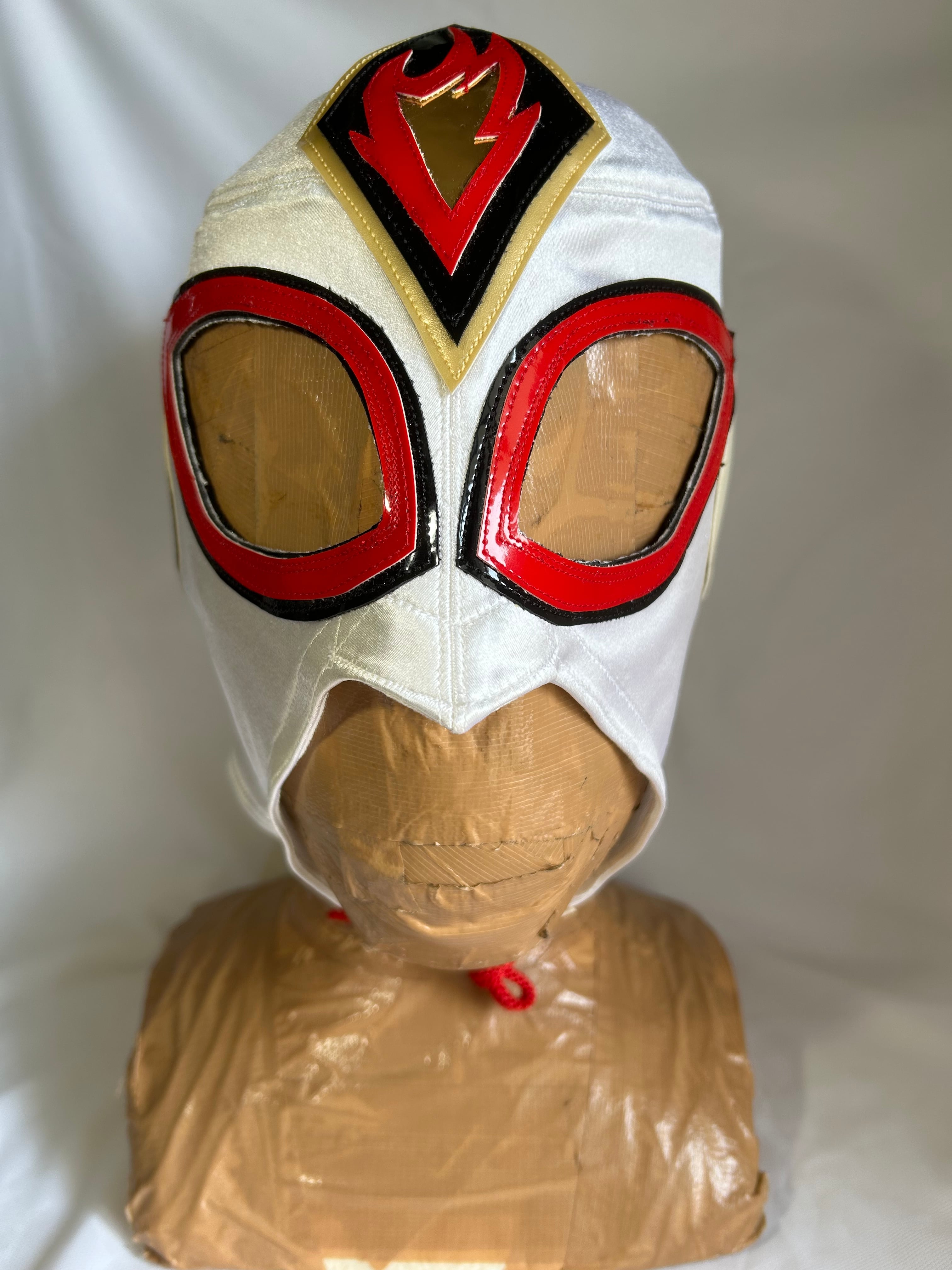 【世界で一枚】プロレス　マスク　オリジナル　デザイン　ゴールドカラー【貴重品】 オリジナルプロレスマスク005（素材 エラスラメゴールド