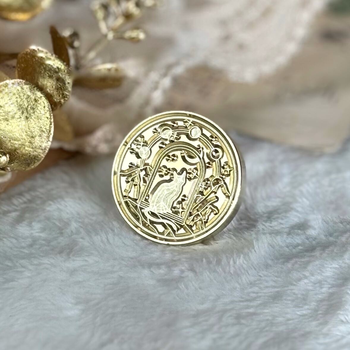 【30㎜】ムーンキャット【スタンプヘッド】#SWH-MC