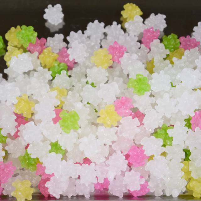 金平糖／クリスタル小粒 1kg｜小粒金平糖ミックス、美形の小輪