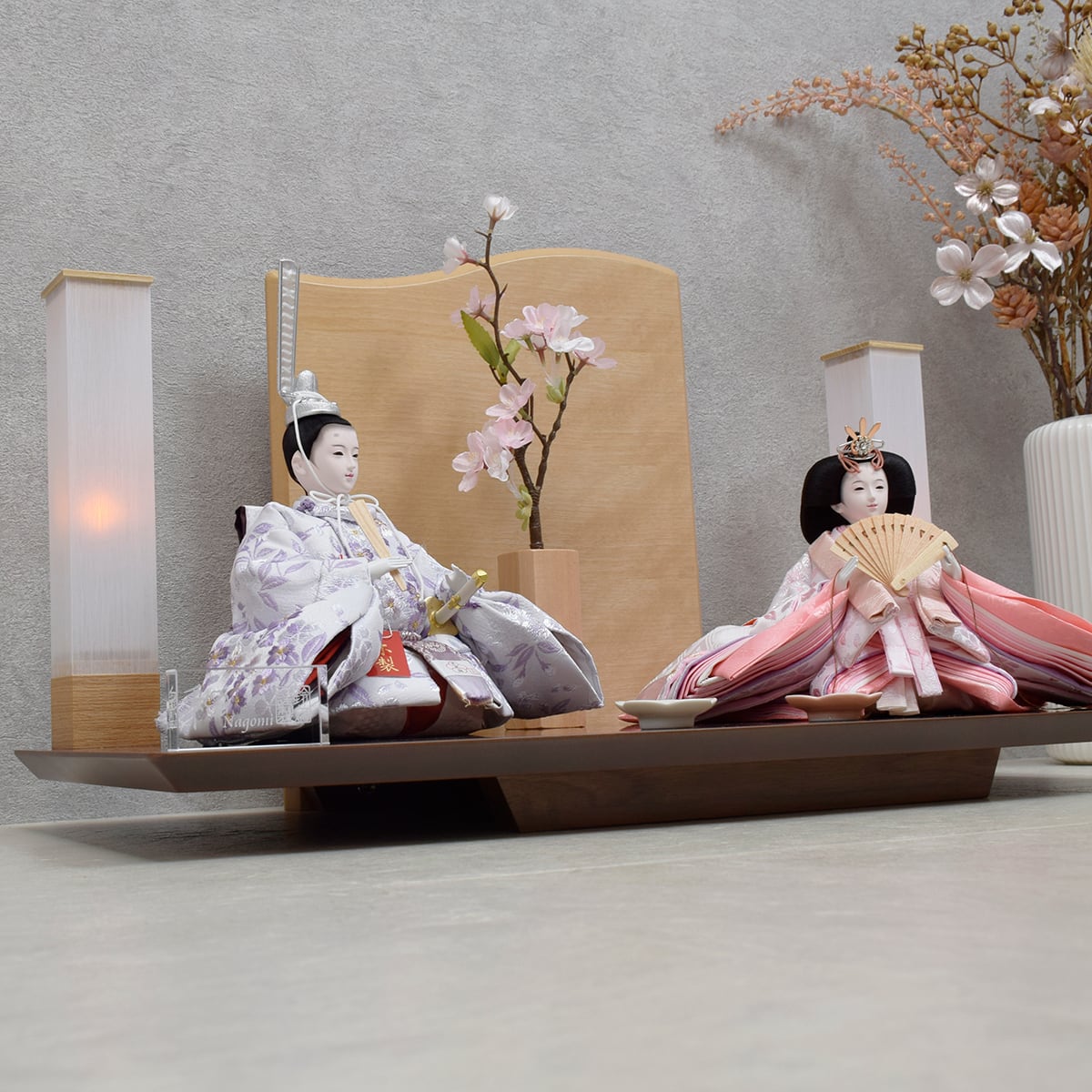 雛人形 親王飾り【Queens】史桜 Shio｜おしゃれ｜モダン
