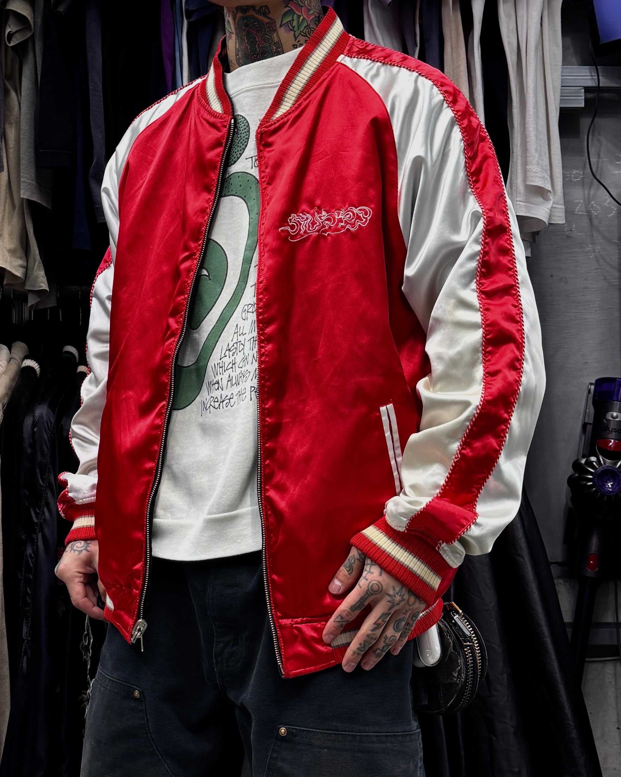 Special!!】10's old stussy Souvenir Jacket “スカジャン” “別珍