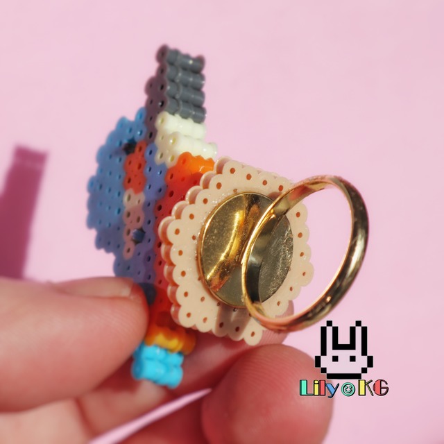 宿るコトリング ドット絵 アイロンビーズアクセサリー Lily Kg 宿るコトリング ドット絵 アイロンビーズアクセサリー Lily Kg
