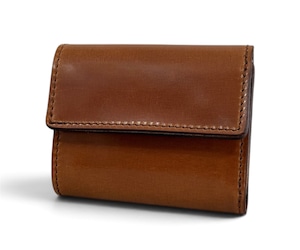 Re-ACT Shell Cordvan Three Fold Mini Wallet