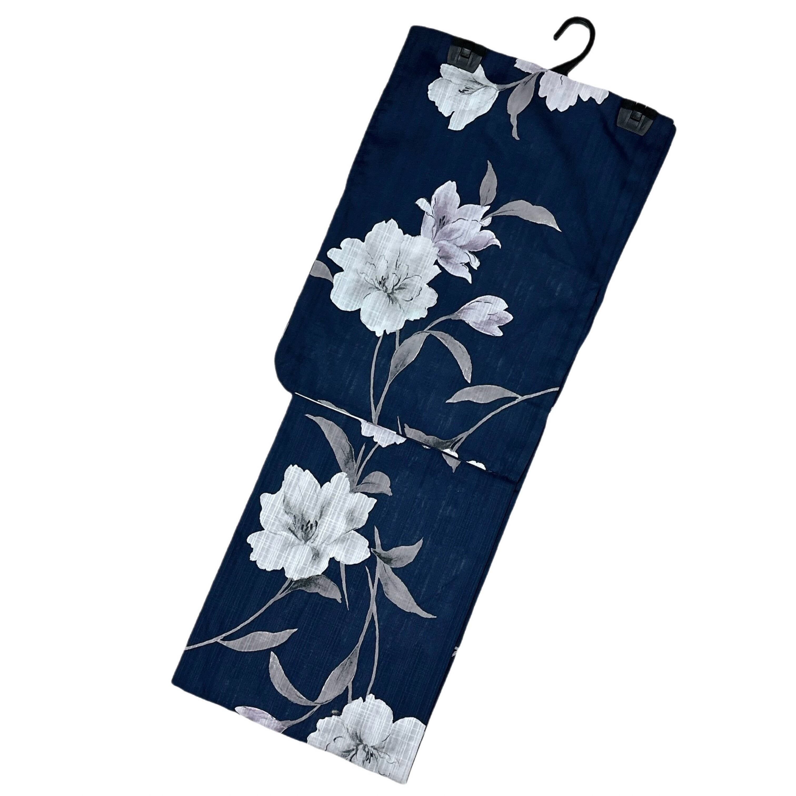 浴衣ジェンヌ 人気 浴衣5点セット 紺地 濃紺 ダリア 半幅帯 下駄 レディース 浴衣ジェンヌ 新作 浴衣5点セット 紺地 花柄 浴衣 ゆかた 兵児帯 浴衣