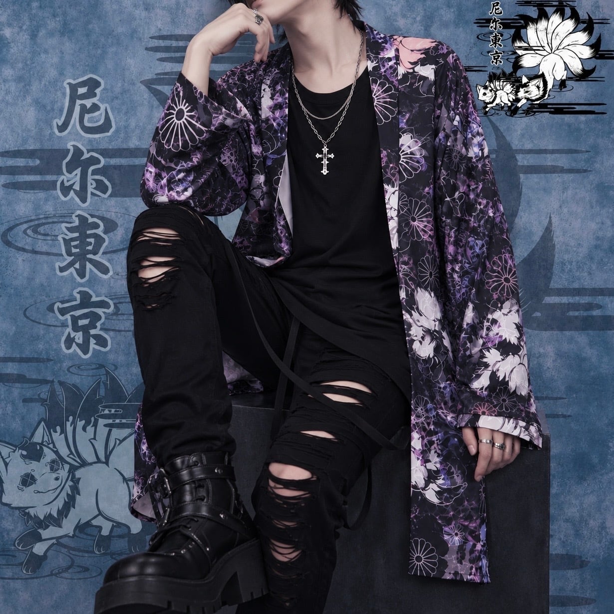 和柄幻想九尾LONG羽織 | NIER CLOTHING