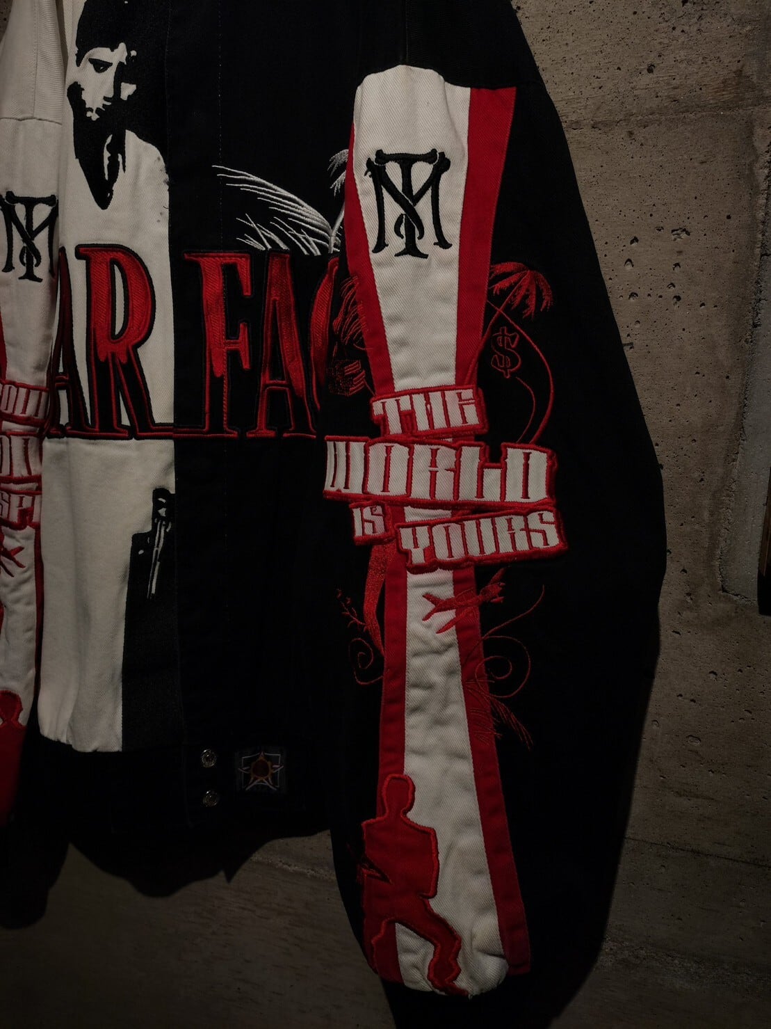 Caka】”Scarface” x ”Jeff Hamilton“ Embroidery Logo Design Vintage