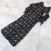 社交ダンス 衣装 スタンダード ドレス ワンピース パーティドレス レディース ブラック系 シルバー系 黒 銀 花柄 レース 準正装 上品 シック な 大人 セクシー フォーマル イベント お呼ばれ まとめて 着用 エレガント 高級感 綺麗 体型カバー レディースファッション パーティー 結婚式 発表会 社交 ティアード ドレープイブニングドレス