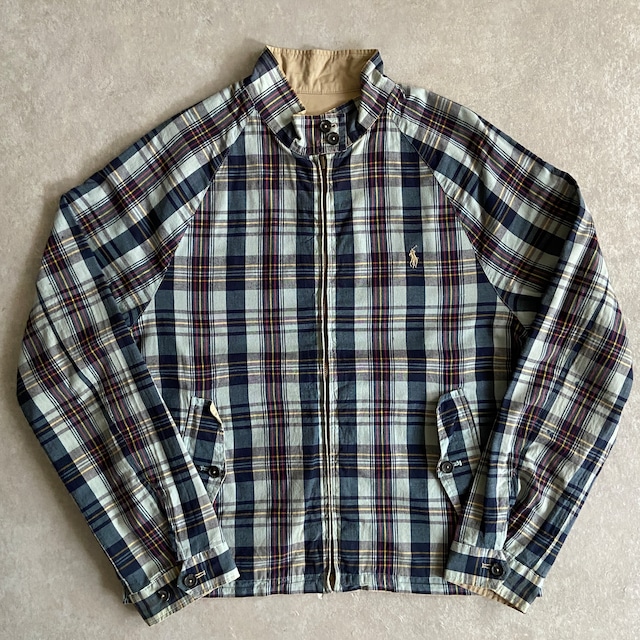 1990s  Polo Ralph Lauren  Reversible Check Swing Top  L　H767