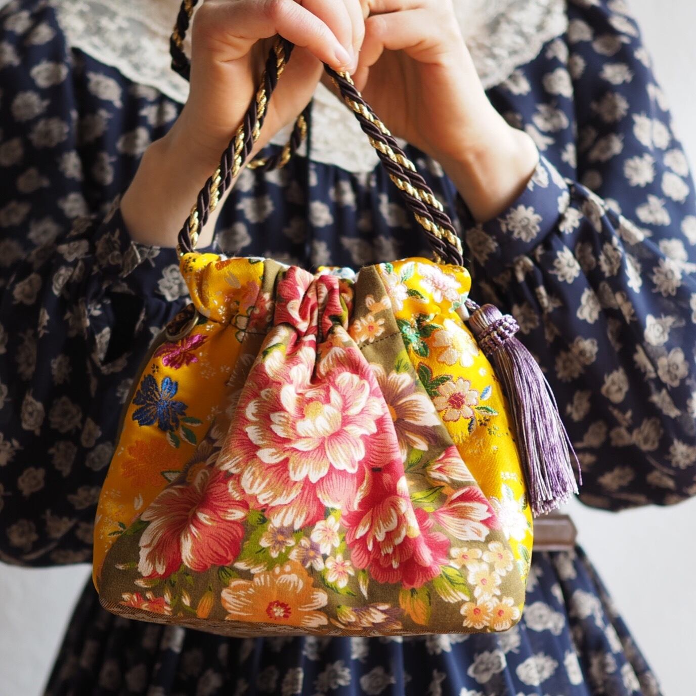 Kinchaku*bag №06(one of a kind)