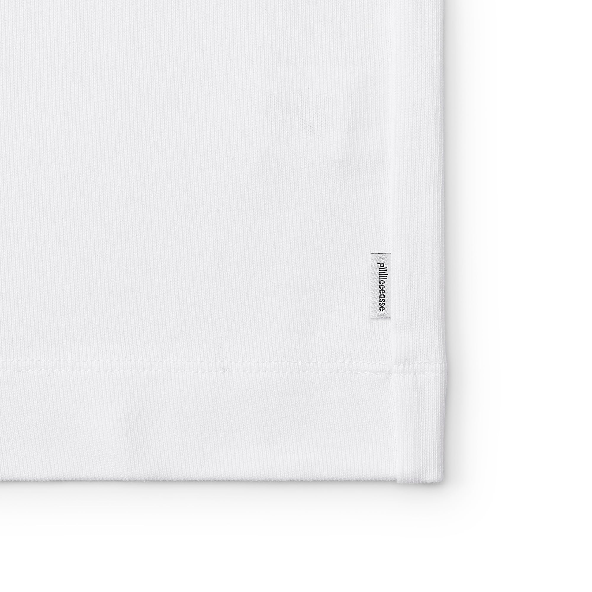 plllllleeeasse binding short sleeve pocket tee (WHITE