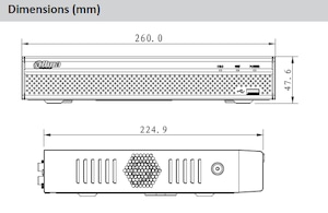 Dahua IPカメラ用録画機（4CH NVR）「DHI-NVR4104HS-P-4KS2-2T」