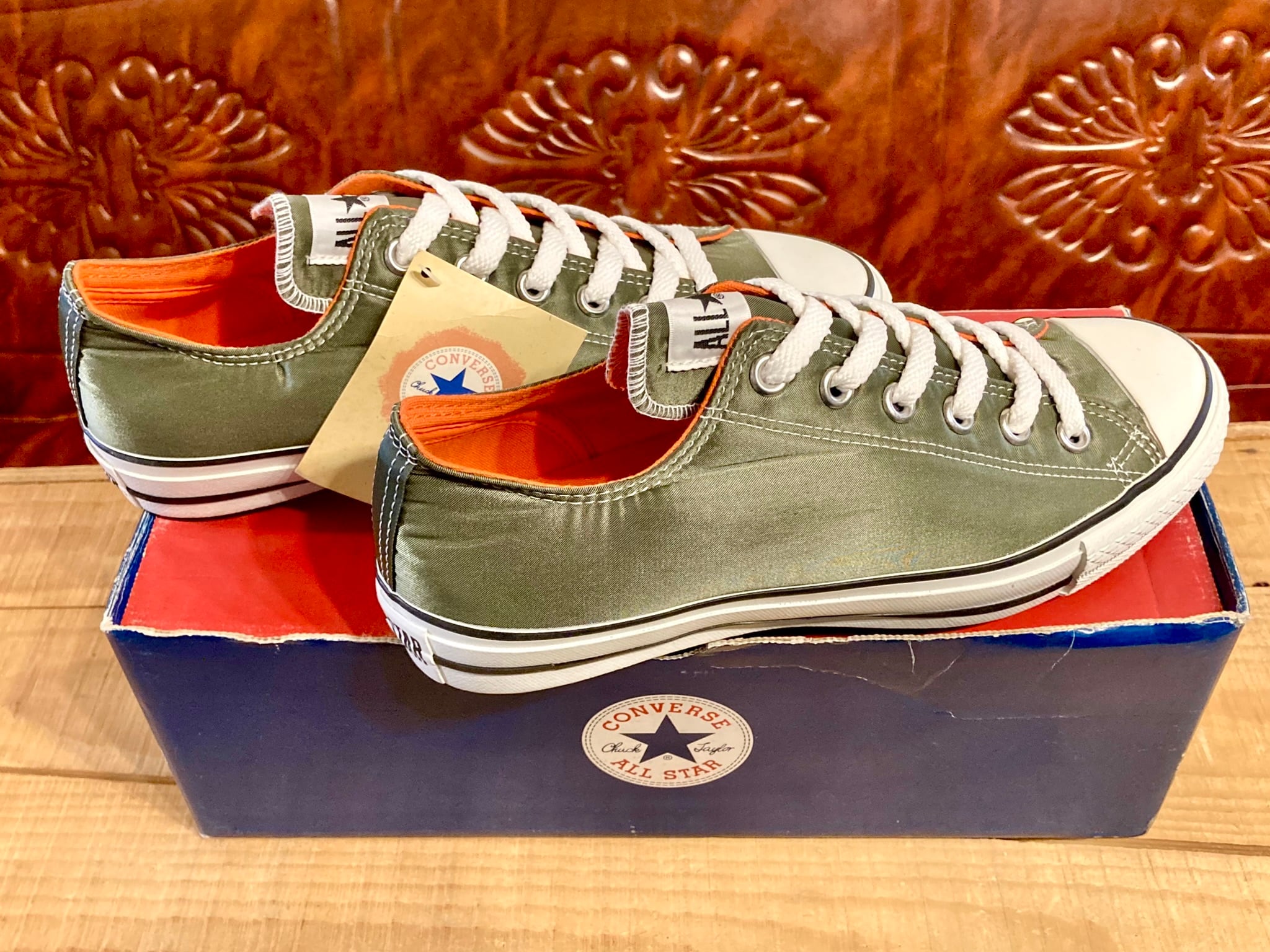 CONVERSE（コンバース） ALL STAR NYLON （オールスター ナイロン） 6.5 25cm 緑/オレンジ 90s 235 |  freestars powered by BASE